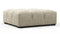 Tufty - Tufty Ottoman, Beige Gray Chenille