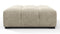 Tufty - Tufty Ottoman, Beige Gray Chenille