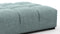 Tufted - Tufted Ottoman, Cerulean Chenille