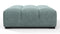 Tufted - Tufted Ottoman, Cerulean Chenille