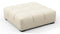 Tufty - Tufty Ottoman, Eggshell Boucle