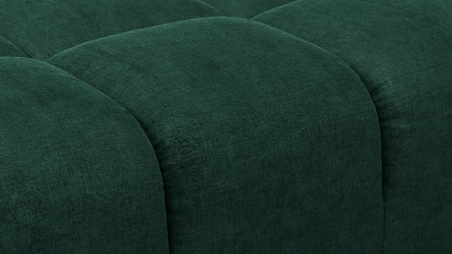 Tufty - Tufty Ottoman, Forest Green Chenille