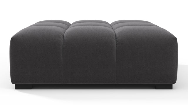 Tufty - Tufty Ottoman, Ink Brushed Weave