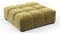 Tufty - Tufty Ottoman, Olive Gold Velvet