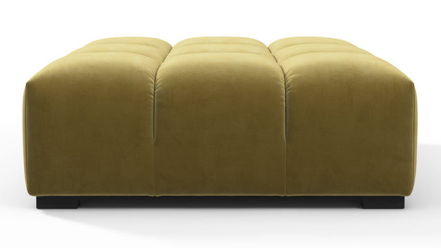 Tufty - Tufty Ottoman, Olive Gold Velvet