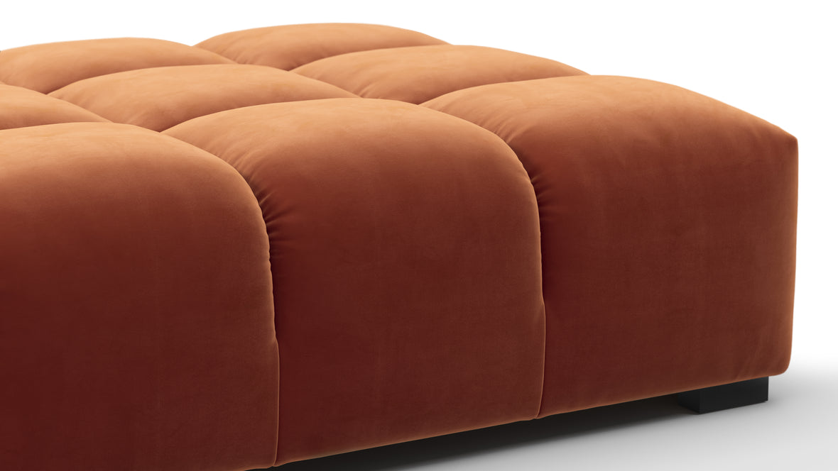 Tufty - Tufty Ottoman, Spice Velvet