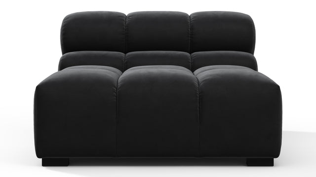 Tufted - Tufted Module, Armless, Black Velvet