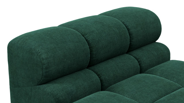 Tufted - Tufted Module, Armless, Forest Green Chenille