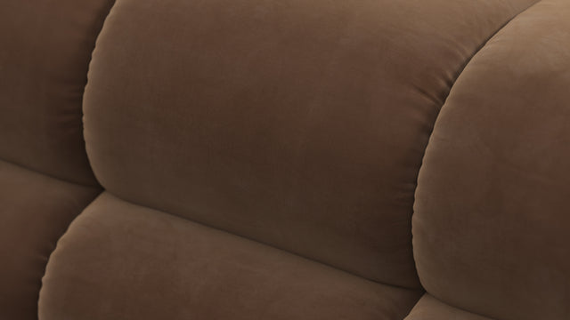 Tufted - Tufted Module, Armless, Mocha Velvet