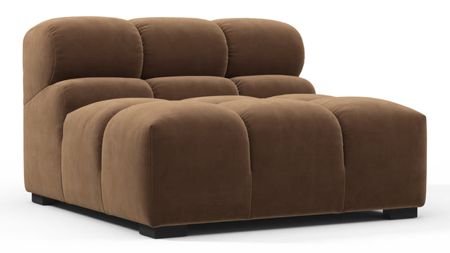 Tufted - Tufted Module, Armless, Mocha Velvet