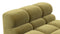 Tufted - Tufted Module, Armless, Olive Gold Velvet