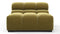 Tufted - Tufted Module, Armless, Olive Gold Velvet