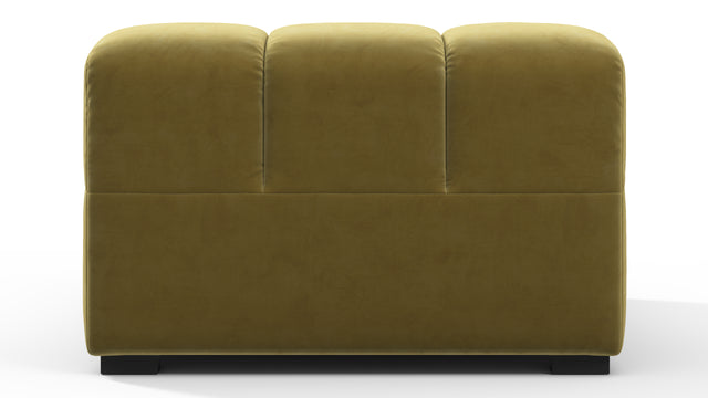 Tufted - Tufted Module, Armless, Olive Gold Velvet