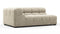 Tufty - Tufty Module, Extra Large Left Corner, Beige Gray Chenille