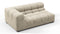 Tufted - Tufted Module, Extra Large Left Corner, Beige Gray Chenille