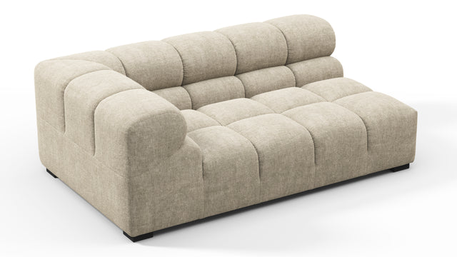 Tufty - Tufty Module, Extra Large Left Corner, Beige Gray Chenille