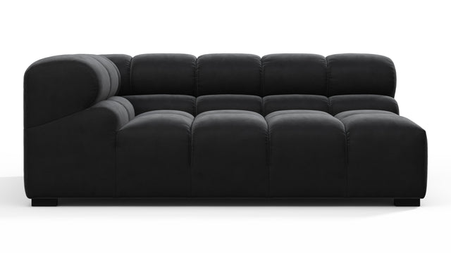 Tufted - Tufted Module, Extra Large Left Corner, Black Velvet