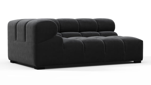 Tufted - Tufted Module, Extra Large Left Corner, Black Velvet