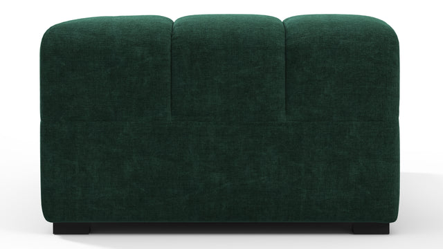 Tufted - Tufted Module, Extra Large Left Corner, Forest Green Chenille