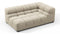 Tufted - Tufted Module, Extra Large Right Corner, Beige Gray Chenille