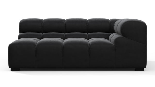 Tufted - Tufted Module, Extra Large Right Corner, Black Velvet