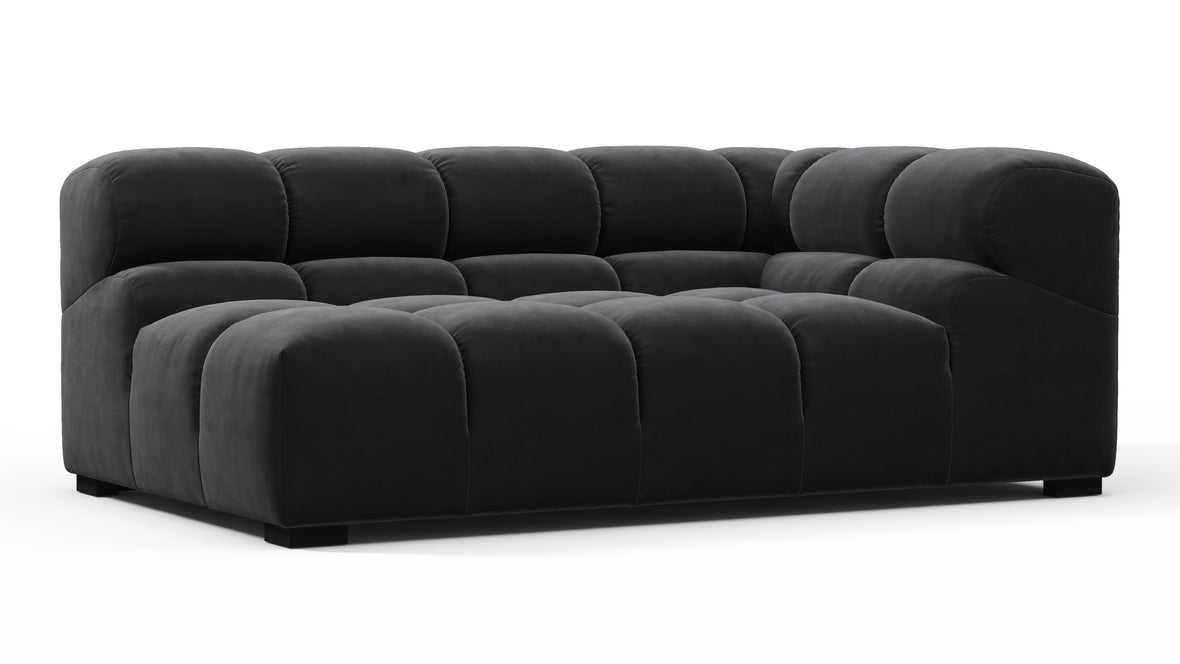 Tufted - Tufted Module, Extra Large Right Corner, Black Velvet