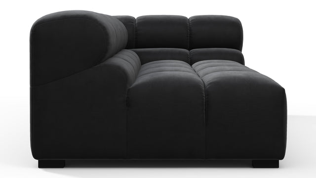 Tufted - Tufted Module, Extra Large Right Corner, Black Velvet