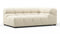 Tufted - Tufted Module, Extra Large Right Corner, Eggshell Boucle