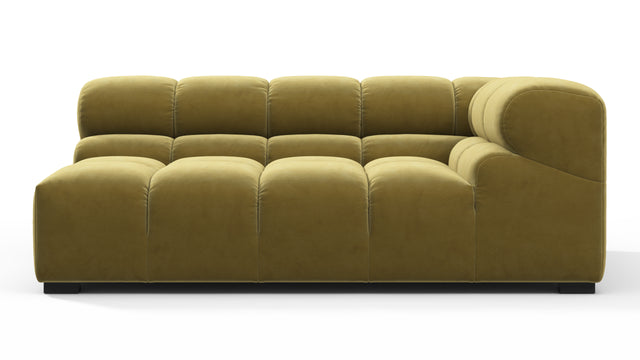 Tufted - Tufted Module, Extra Large Right Corner, Olive Gold Velvet