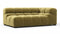 Tufted - Tufted Module, Extra Large Right Corner, Olive Gold Velvet