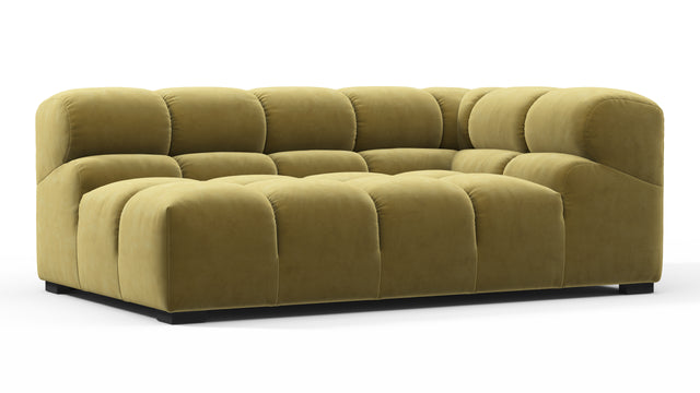 Tufted - Tufted Module, Extra Large Right Corner, Olive Gold Velvet