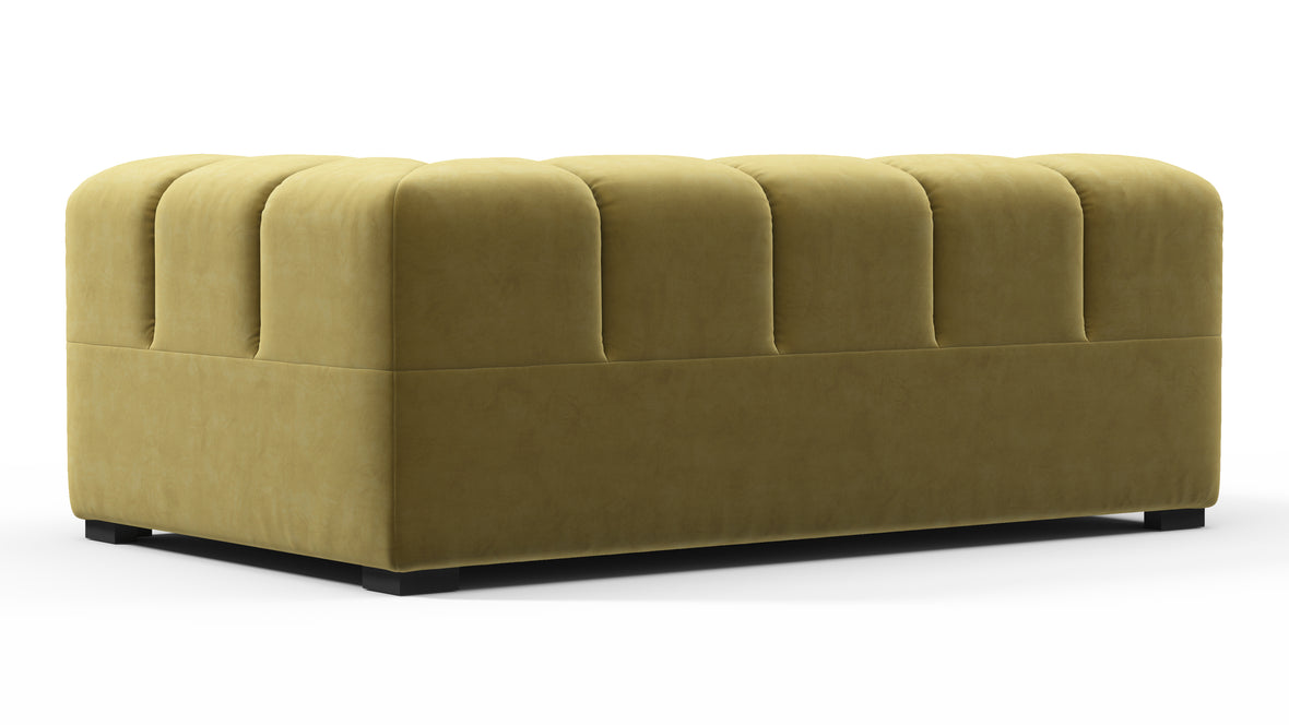 Tufted - Tufted Module, Extra Large Right Corner, Olive Gold Velvet