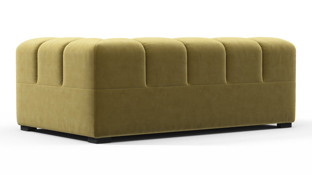 Tufted - Tufted Module, Extra Large Right Corner, Olive Gold Velvet