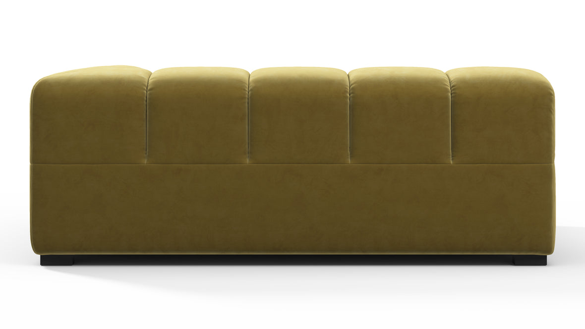 Tufted - Tufted Module, Extra Large Right Corner, Olive Gold Velvet