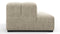 Tufted - Tufted Module, Left Chaise, Armless, Beige Gray Chenille