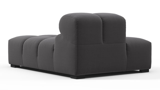 Tufted - Tufted Module, Left Chaise, Armless, Ink Brushed Weave