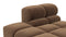 Tufted - Tufted Module, Left Chaise, Armless, Mocha Velvet