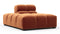 Tufted - Tufted Module, Left Chaise, Armless, Spice Velvet