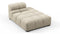 Tufted - Tufted Module, Right Chaise, Armless, Beige Gray Chenille