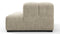 Tufted - Tufted Module, Right Chaise, Armless, Beige Gray Chenille