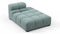 Tufted - Tufted Module, Right Chaise, Armless, Cerulean Chenille