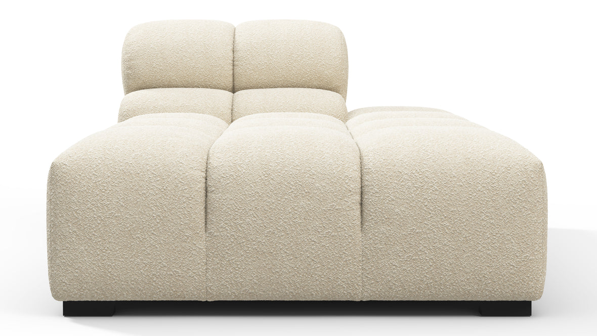 Tufted - Tufted Module, Right Chaise, Armless, Eggshell Boucle