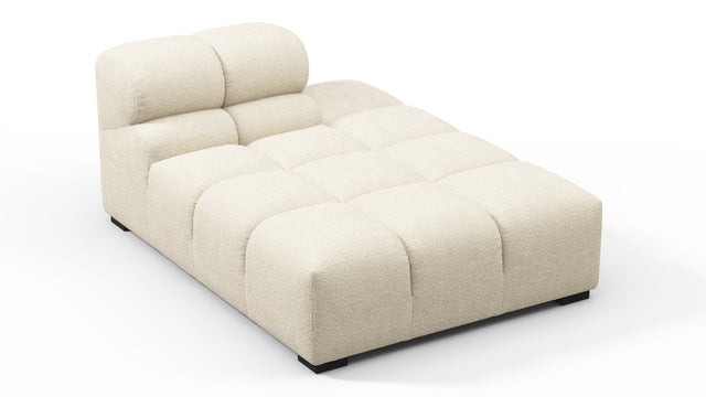 Tufted - Tufted Module, Right Chaise, Armless, Eggshell Boucle