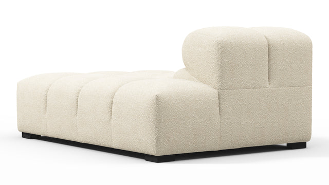 Tufted - Tufted Module, Right Chaise, Armless, Eggshell Boucle