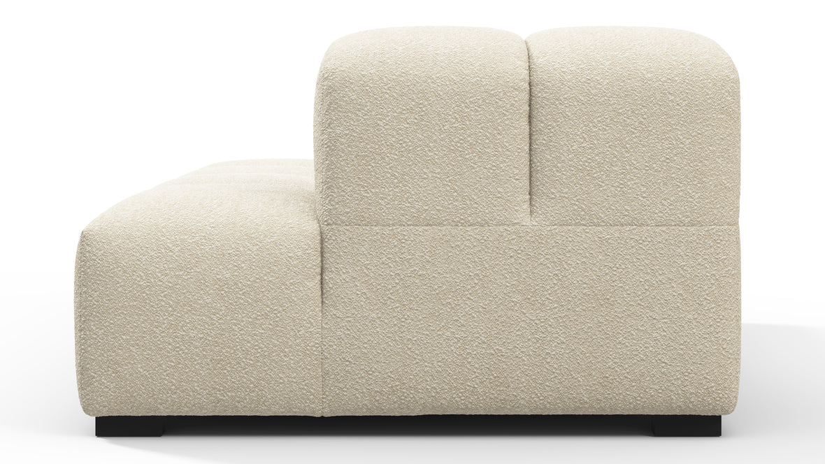 Tufted - Tufted Module, Right Chaise, Armless, Eggshell Boucle