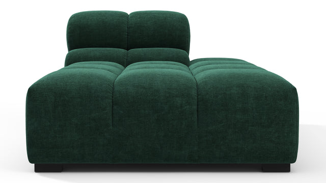 Tufted - Tufted Module, Right Chaise, Armless, Forest Green Chenille