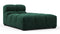 Tufted - Tufted Module, Right Chaise, Armless, Forest Green Chenille