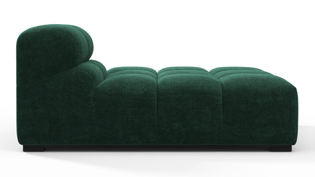 Tufted - Tufted Module, Right Chaise, Armless, Forest Green Chenille