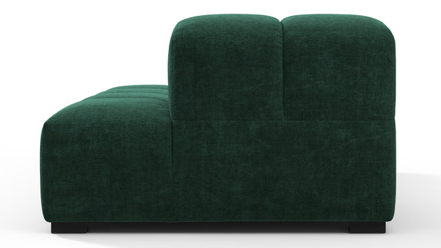 Tufted - Tufted Module, Right Chaise, Armless, Forest Green Chenille