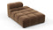 Tufted - Tufted Module, Right Chaise, Armless, Mocha Velvet